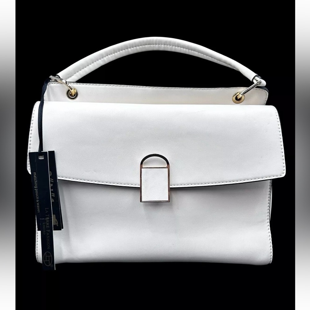 LA Terre Fashion Limited  Handbag L0793 OW P21621 New With Tag White Color